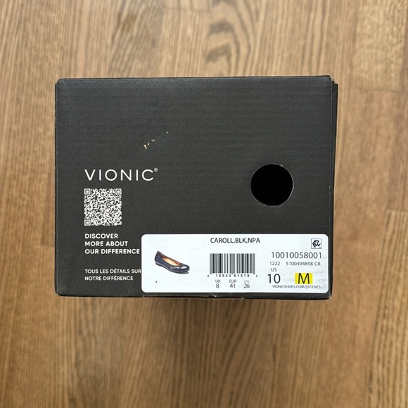 Vionic Caroll Black Napa Flat Size 10 SOLD OUT - Picture 5 of 9